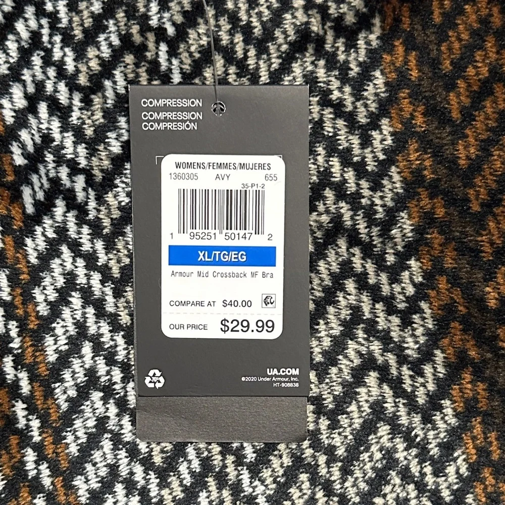 Under Armour Pink Sports Bra w/ Mesh Paneling - Picture 4 of 4